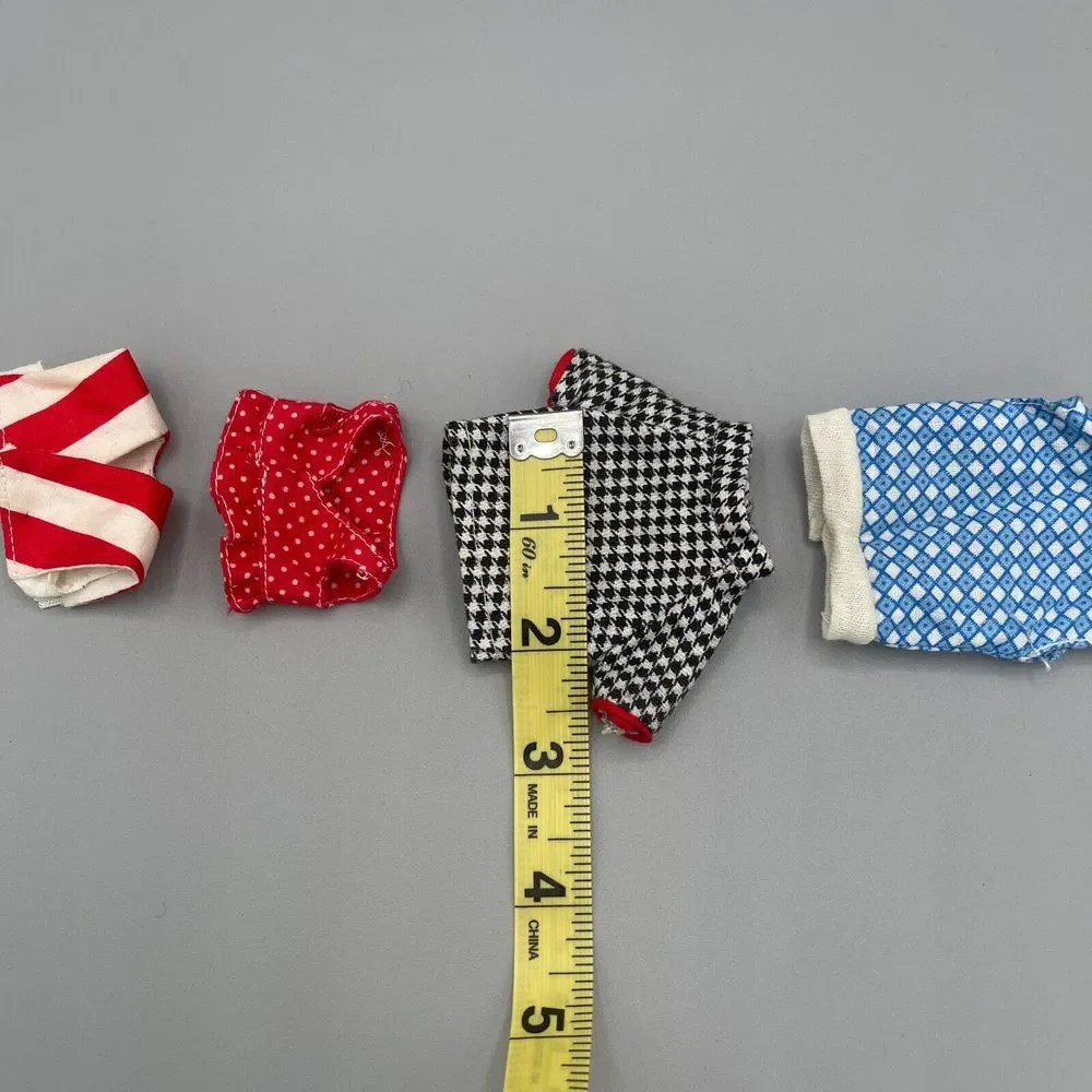 Vintage Fashion Doll Clothes‎ Lot 4 Tops 60s Cape Vest Houdstooth Argyle 11In